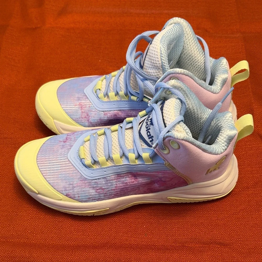Moolah Press Break V2 Sneakers in Yellow-Purple youth size 6